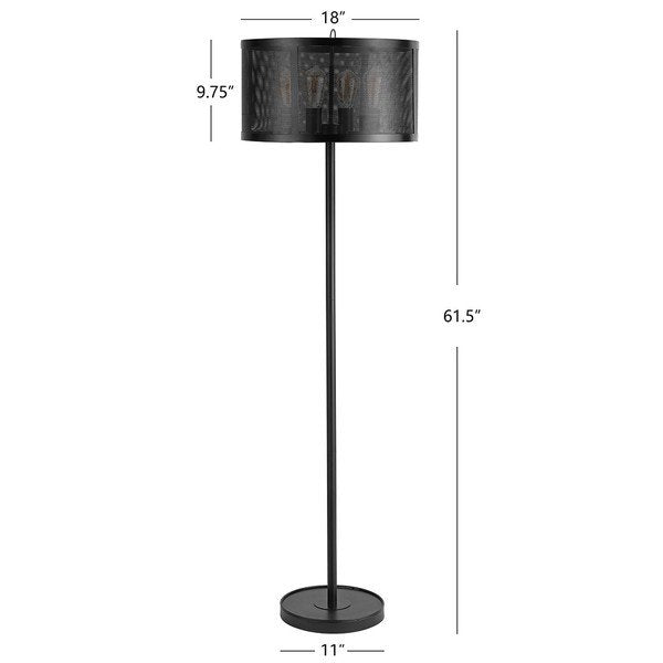 Safavieh Vela Floor Lamp - Black | Floor Lamps | Modishstore - 3