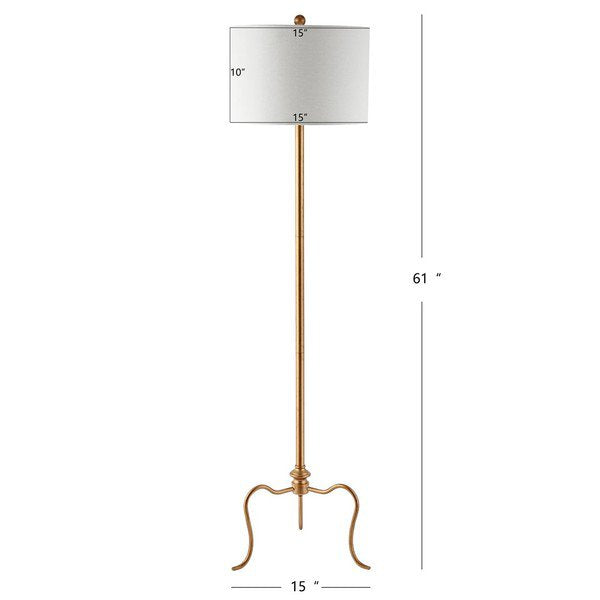 Safavieh Earie Floor Lamp - Antique Gold | Floor Lamps | Modishstore - 3