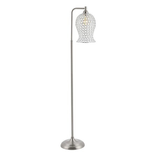 Safavieh Izzy Iron Floor Lamp - Nickel | Floor Lamps | Modishstore - 2