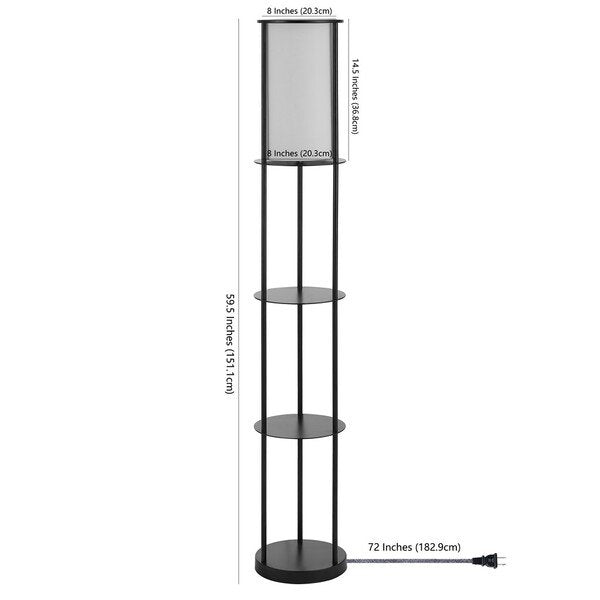 Safavieh Hayes Iron Floor Lamp - Black | Floor Lamps | Modishstore - 3