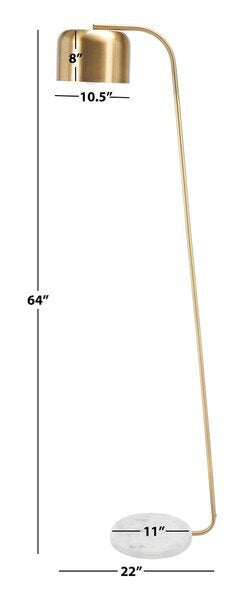 Safavieh Foley Floor Lamp - Brass | Floor Lamps | Modishstore - 3