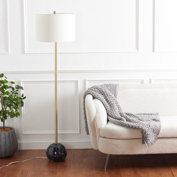 Safavieh Kyrene Floor Lamp - Black Marble | Floor Lamps | Modishstore