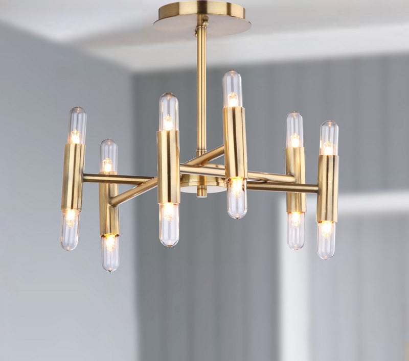 Safavieh Fidelma Flush Mount - Gold | Ceiling Lamps | Modishstore