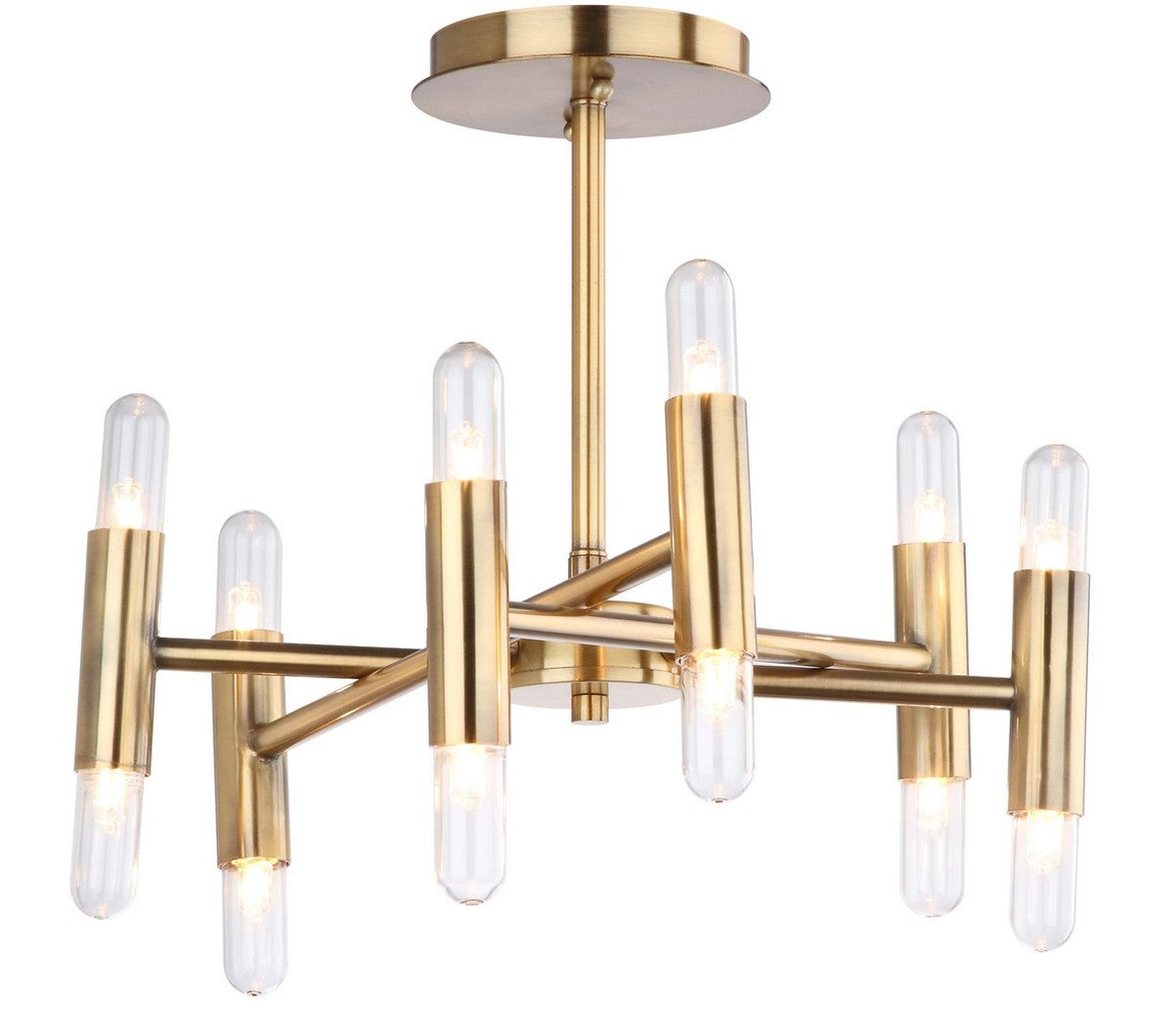 Safavieh Fidelma Flush Mount - Gold | Ceiling Lamps | Modishstore - 2