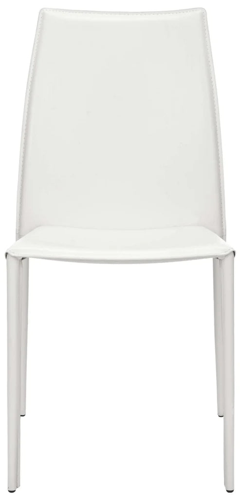 Safavieh Kdark Greyin 19''H Stacking Side Chair (Set Of 2) - White | Dining Chairs | Modishstore - 3