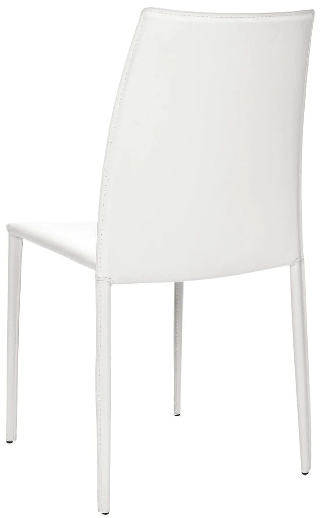 Safavieh Kdark Greyin 19''H Stacking Side Chair (Set Of 2) - White | Dining Chairs | Modishstore - 4