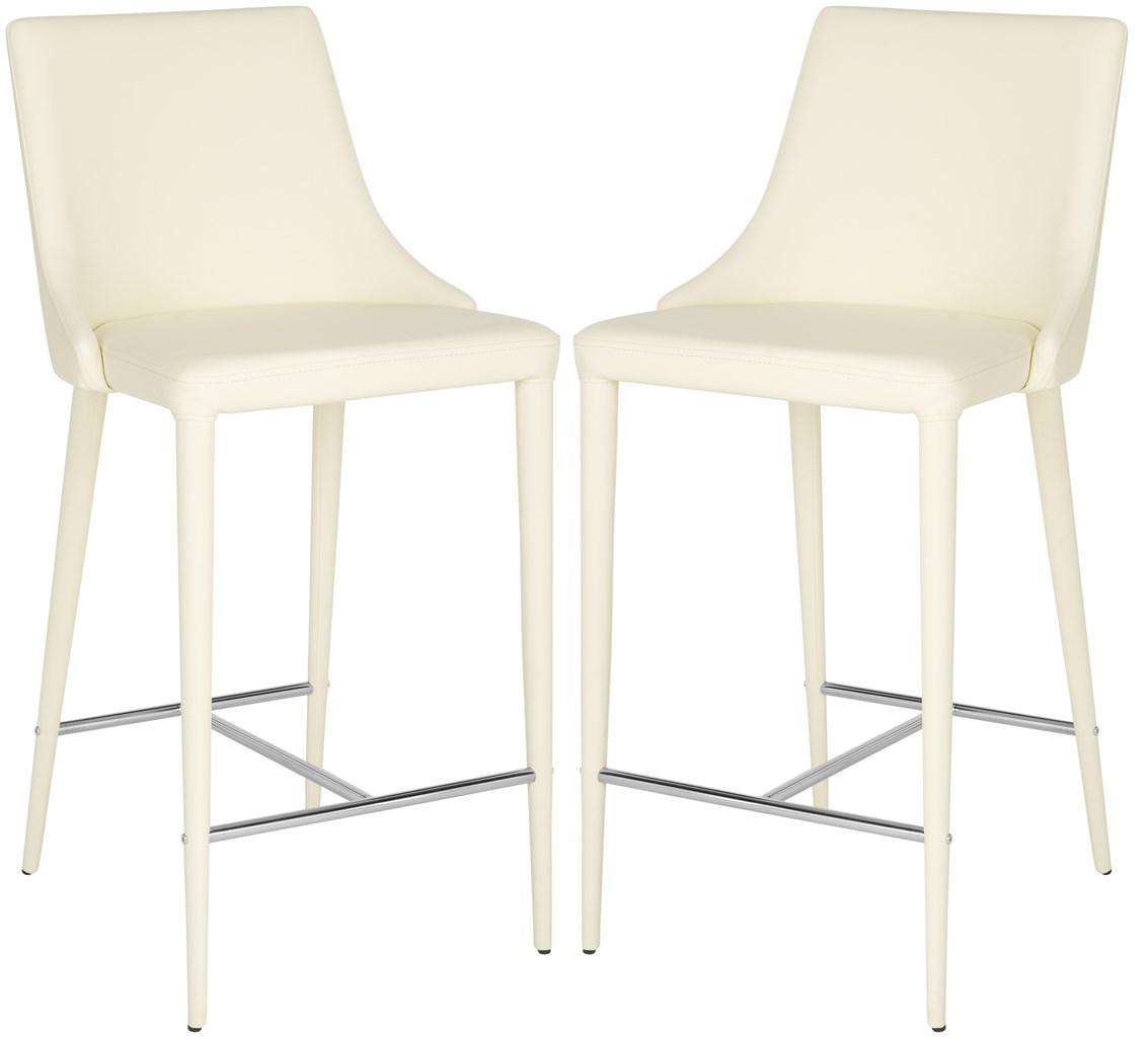 Safavieh Summerset Counter Stool Set Of 2 - Butter Cream | Counter Stools | Modishstore - 2