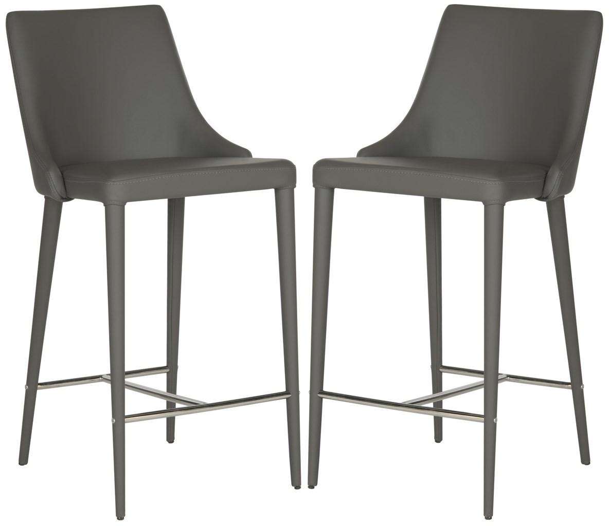 Safavieh Summerset Counter Stool Set Of 2 - Gray | Counter Stools | Modishstore