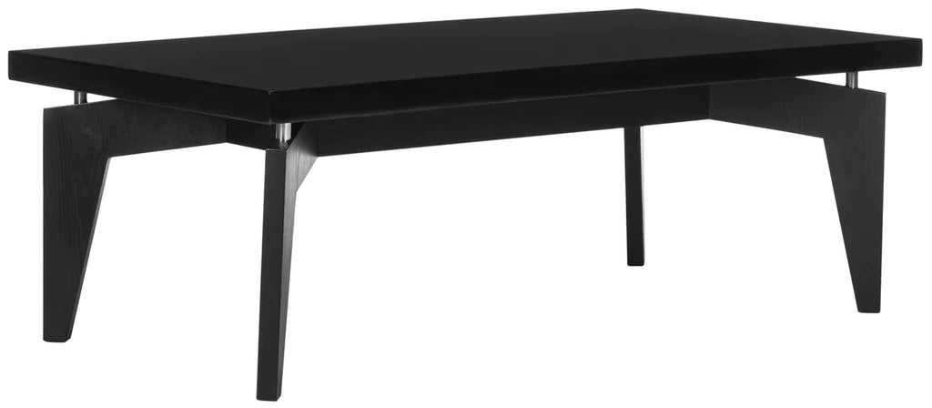 Safavieh Josef Retro Lacquer Floating Top Coffee Table - Black | Coffee Tables | Modishstore