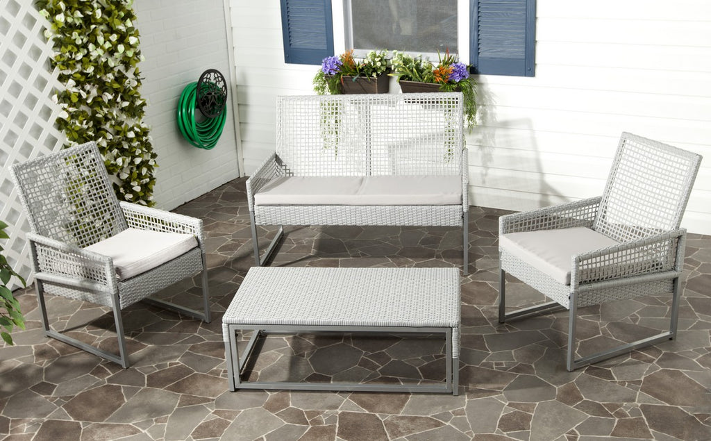 Safavieh Shawmont Outdoor Set | Outdoor Sofas, Loveseats & Sectionals | Modishstore - 1