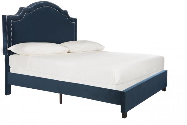 Safavieh Theron Bed Full Size - Navy | Beds | Modishstore - 2