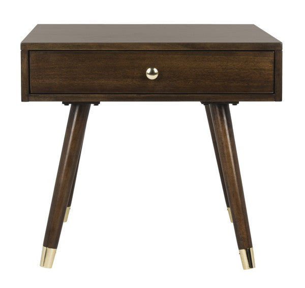 Safavieh Levinson Gold Cap End Table | End Tables | Modishstore - 1