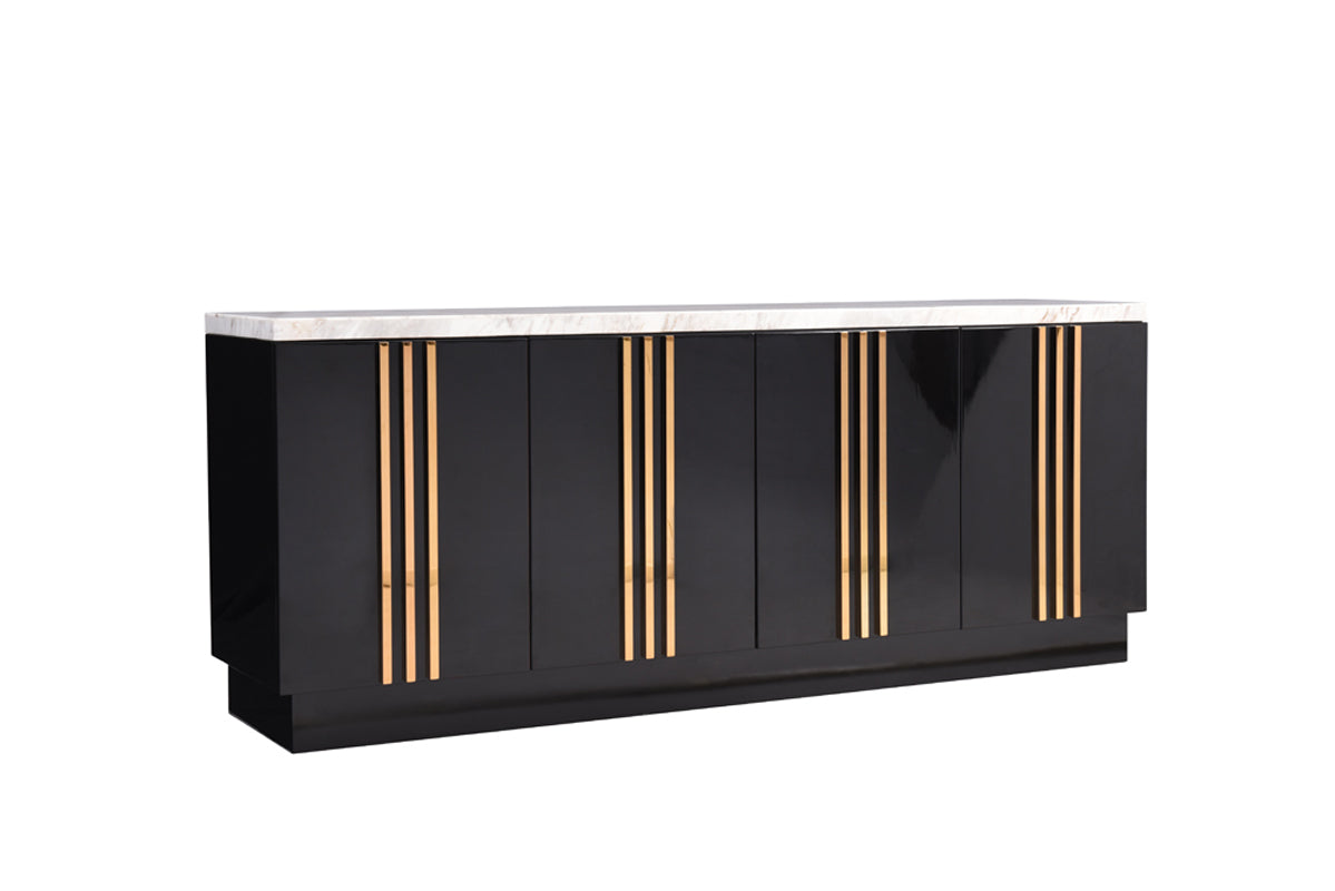 Modrest Kingsley Modern Marble & Rosegold Buffet | Sideboards | Modishstore - 3