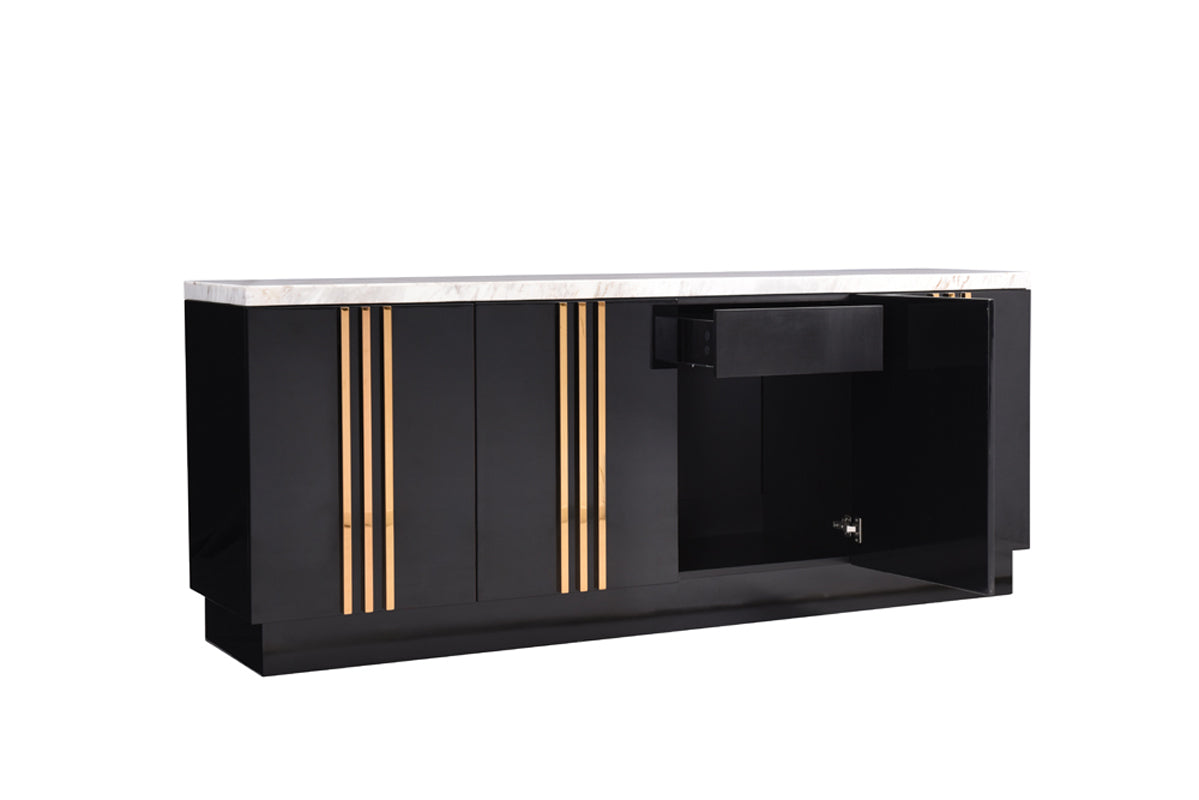 Modrest Kingsley Modern Marble & Rosegold Buffet | Sideboards | Modishstore - 4