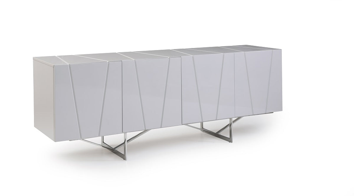 Modrest Chrysler Modern White High Gloss Buffet | Sideboards | Modishstore - 2