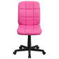 Mid-Back Pink Quilted Vinyl Swivel Task Office Chair By Flash Furniture | Office Chairs | Modishstore - 4