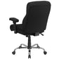 Hercules Series Big & Tall 400 Lb. Rated Black Fabric Ergonomic Task Office Chair With Line Stitching And Adjustable Arms By Flash Furniture | Office Chairs | Modishstore - 3