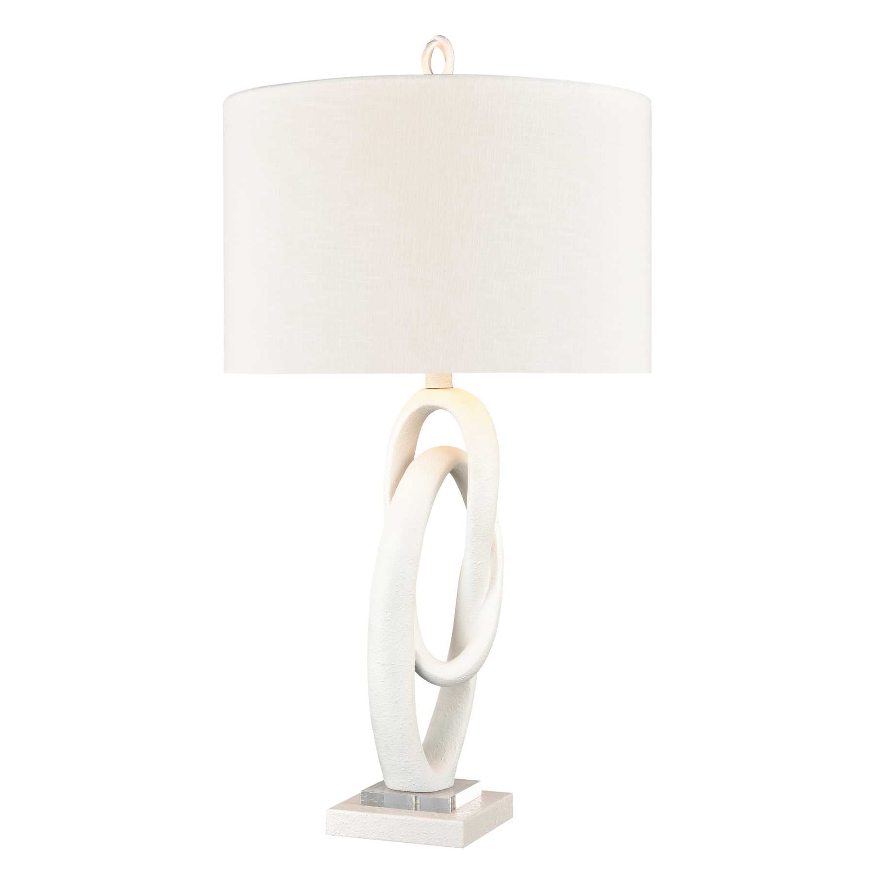 Jovian 30'' High 1-Light Table Lamp - Matte White By ELK |Table Lamps |Modishstore 