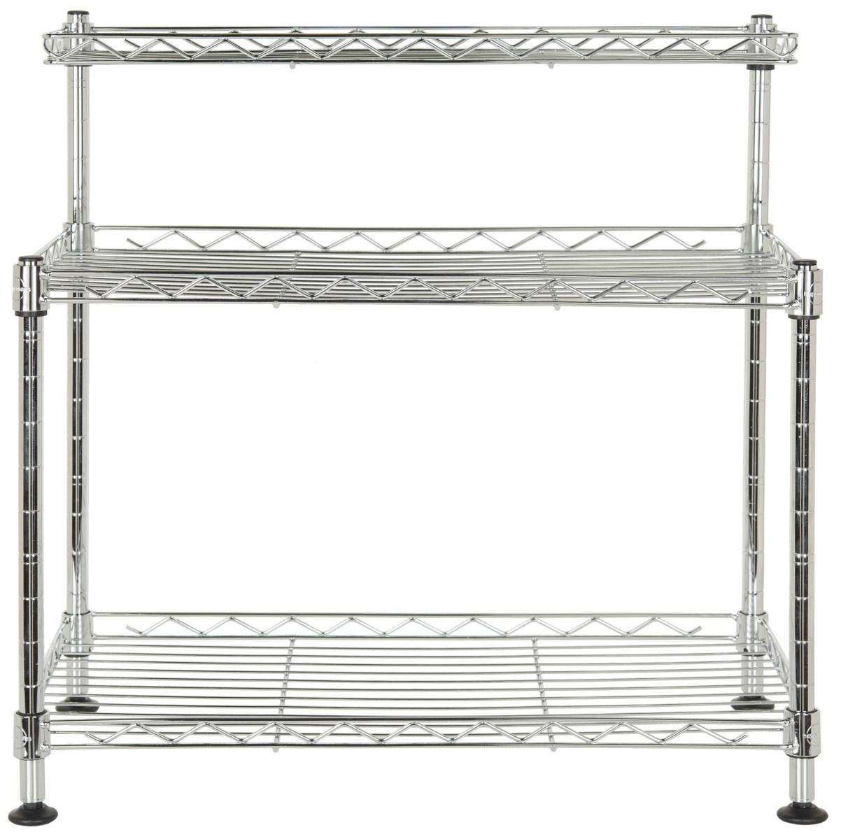 Safavieh Marcel Chrome Wire Mini Rack (17.7 In. W X 17.7 In. D X 17.7 In. H) - Chrome | Shelves & Shelving Units | Modishstore