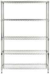 Safavieh Echo 5 Tier Heavy Duty Chrome Wire Shelve (47 In W X 18 In D X 75 In H) - Chrome