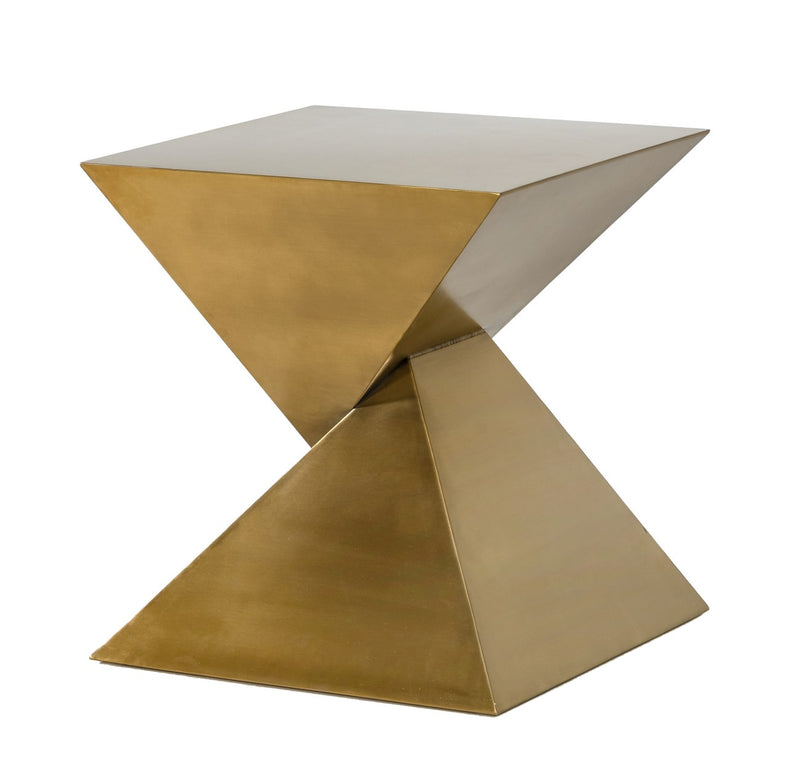 Modrest Hadler - Glam Brushed Gold Metallic End Table | End Tables | Modishstore - 1