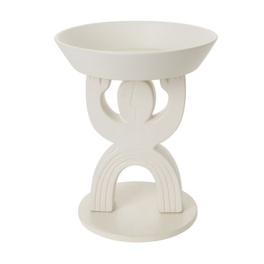 Hebo White Ceramic Plant Stand By Accent Decor | Planters, Troughs & Cachepots | Modishstore - 1