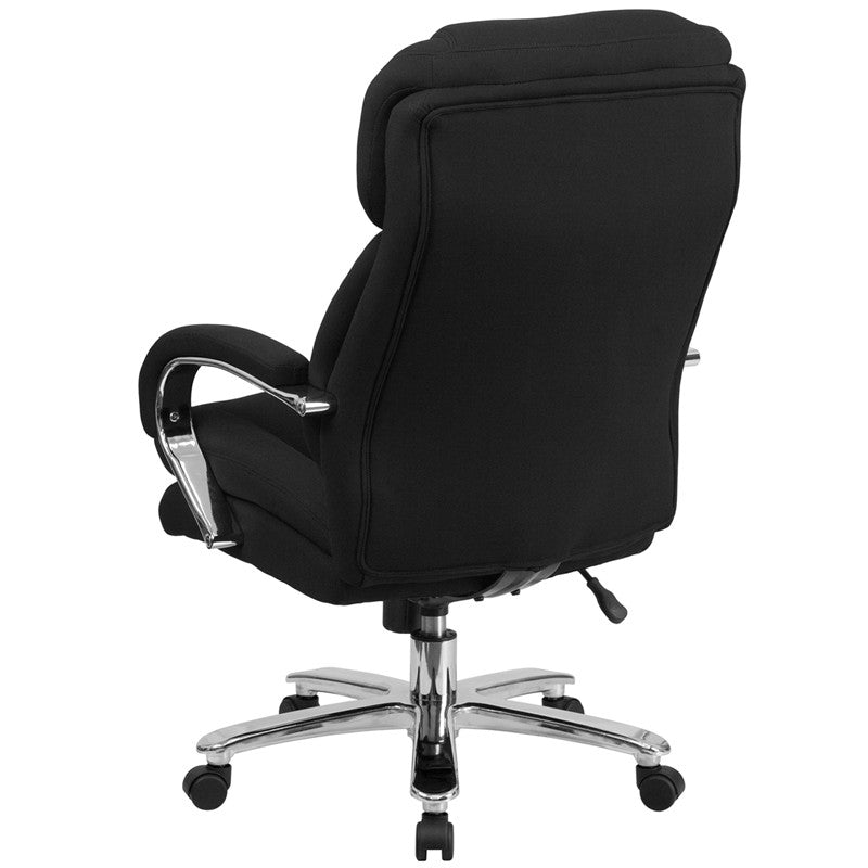 Office Chairs Modish Store   Hercules Series 24 7 Intensive Use Multi Shift Big Tall 500 Lb Capacity Black Fabric Executive Swivel Chair With Loop Arms Go 2078 Gg 10 