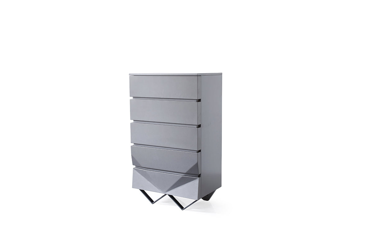 Modrest Duke Modern Grey Chest | Drawers | Modishstore - 3