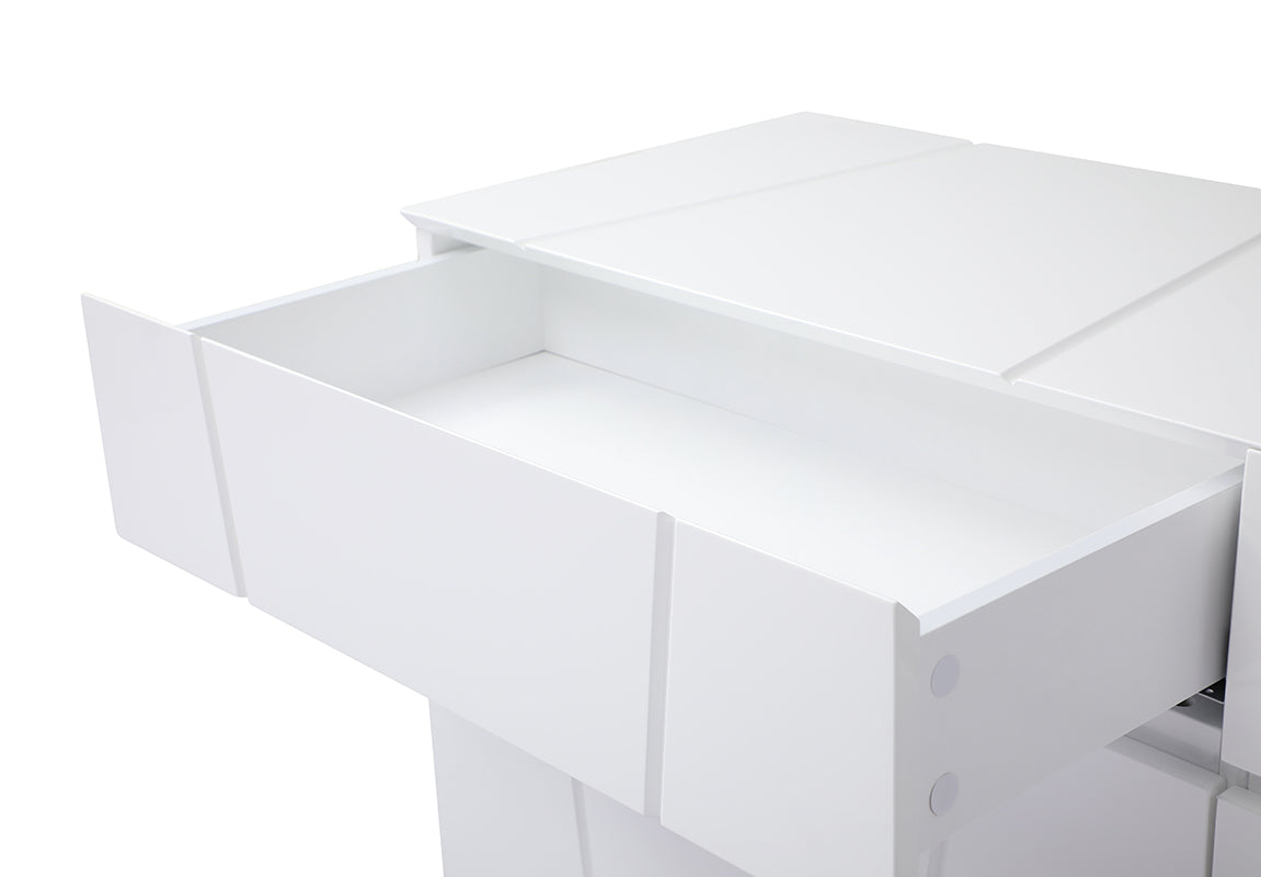 Modrest Chrysler Modern White Dresser | Dressers | Modishstore - 5