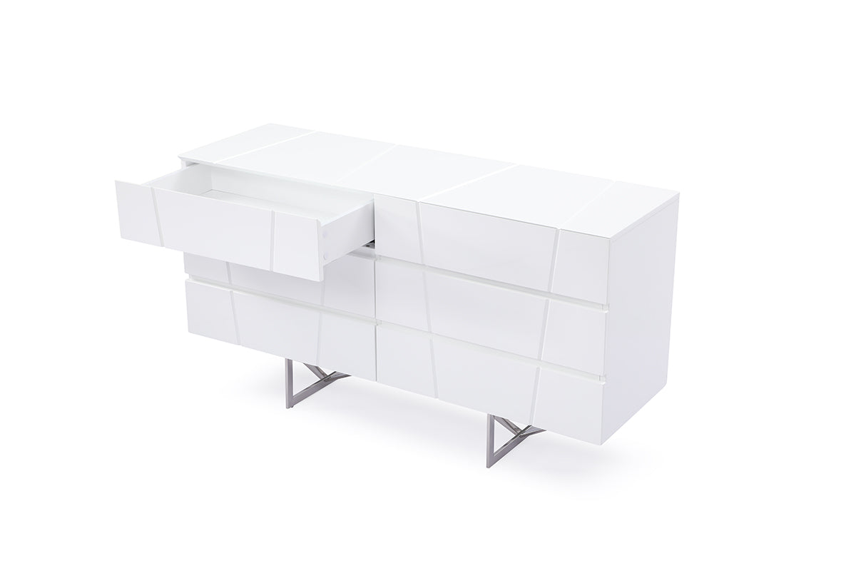 Modrest Chrysler Modern White Dresser | Dressers | Modishstore - 3