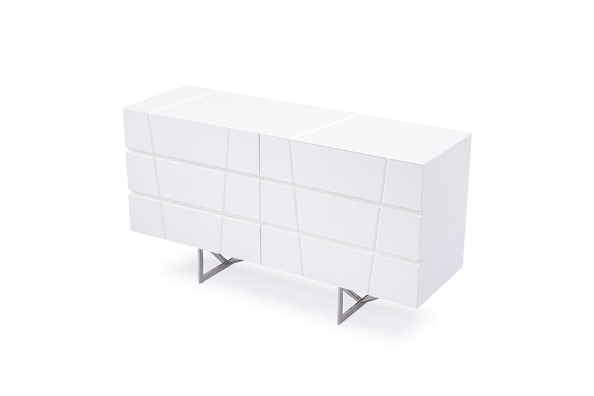 Modrest Chrysler Modern White Dresser | Dressers | Modishstore - 2