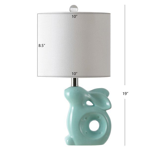 Safavieh Ruby Rabbit Lamp - Seafoam | Table Lamps | Modishstore - 3