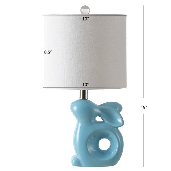 Safavieh Ruby Rabbit Lamp - Blue | Table Lamps | Modishstore - 3