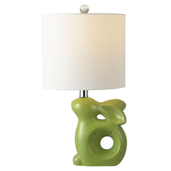 Safavieh Ruby Rabbit Lamp - Green | Table Lamps | Modishstore - 2