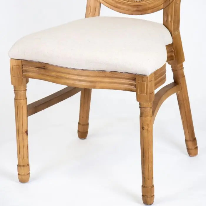 Oak Wood King Louis Chair