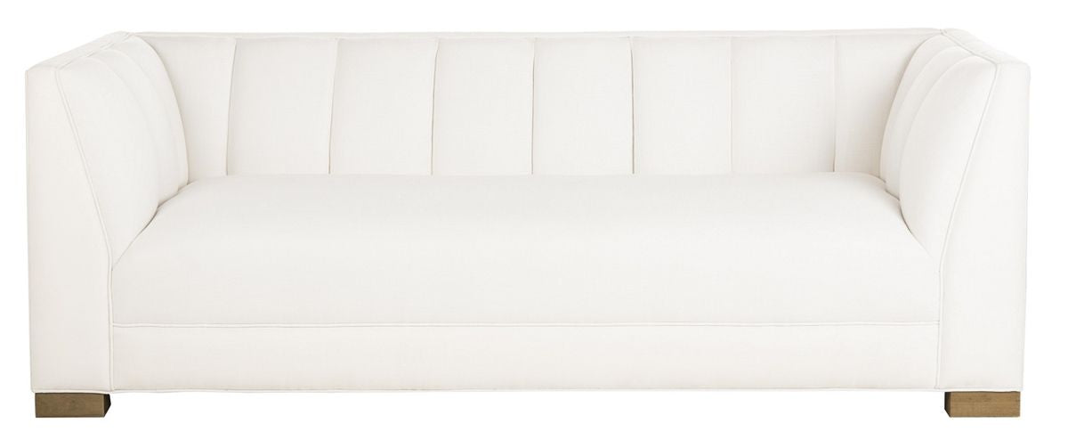 Safavieh Beverly Linen Blend Sofa - White | Sofas | Modishstore - 2