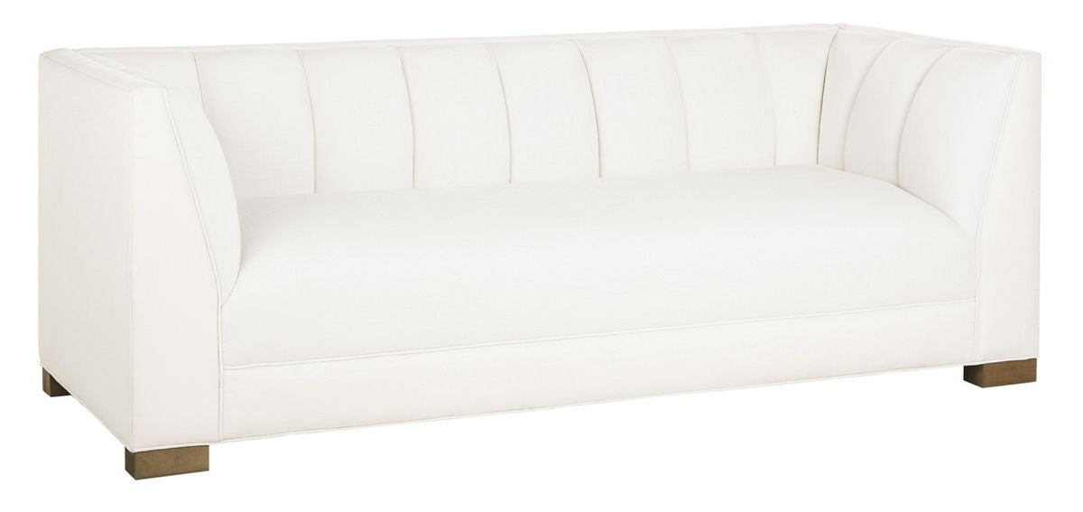 Safavieh Beverly Linen Blend Sofa - White | Sofas | Modishstore - 3