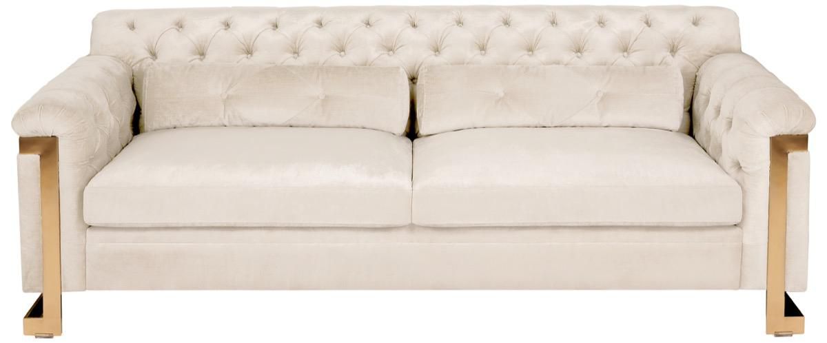 Safavieh Lethbridge Sofa - White | Sofas | Modishstore - 2