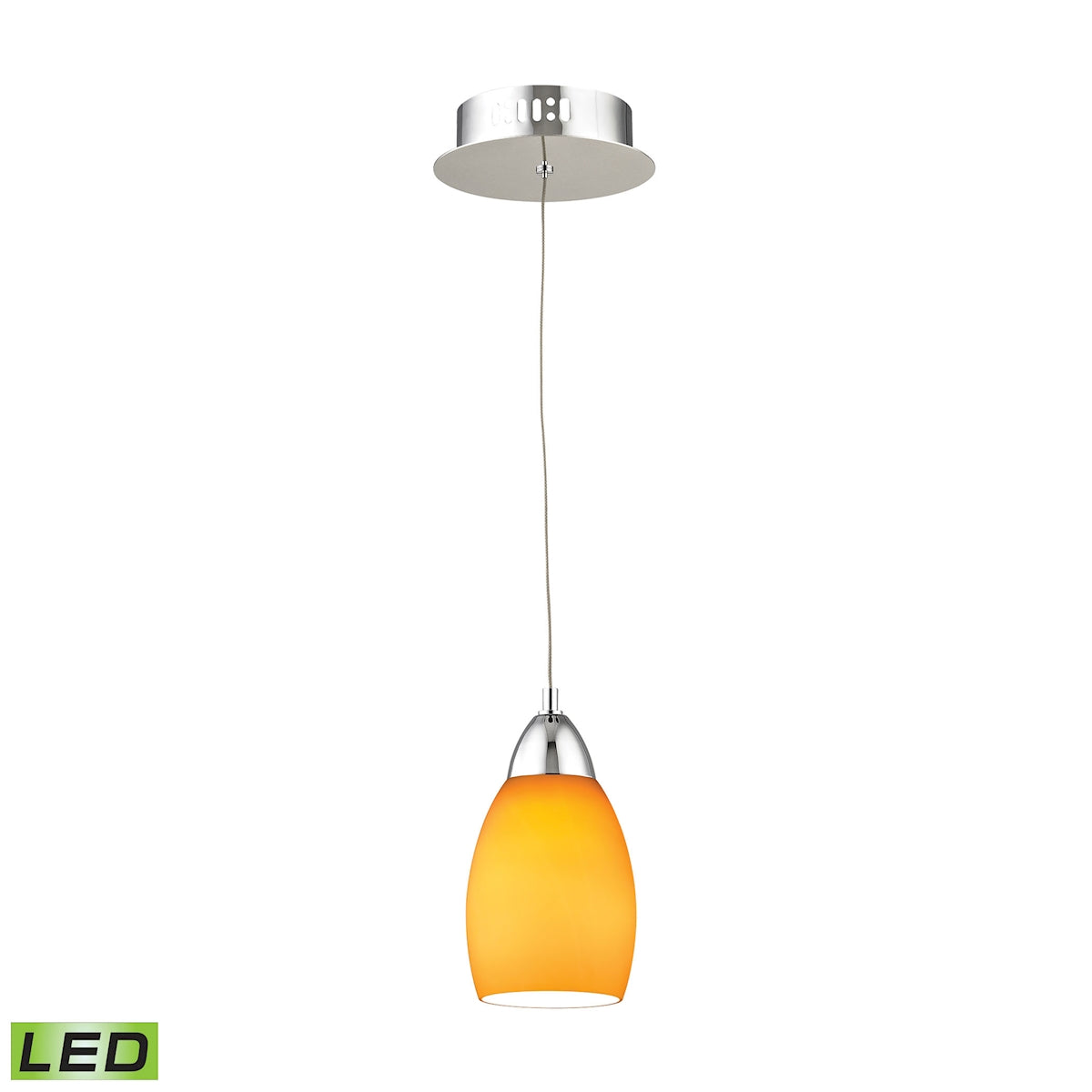 ELK Celina 1-Light Semi Flush in Chrome with Gold Mosaic Glass - Includes Adapter Kit ELK Lighting | Pendant Lamps | Modishstore