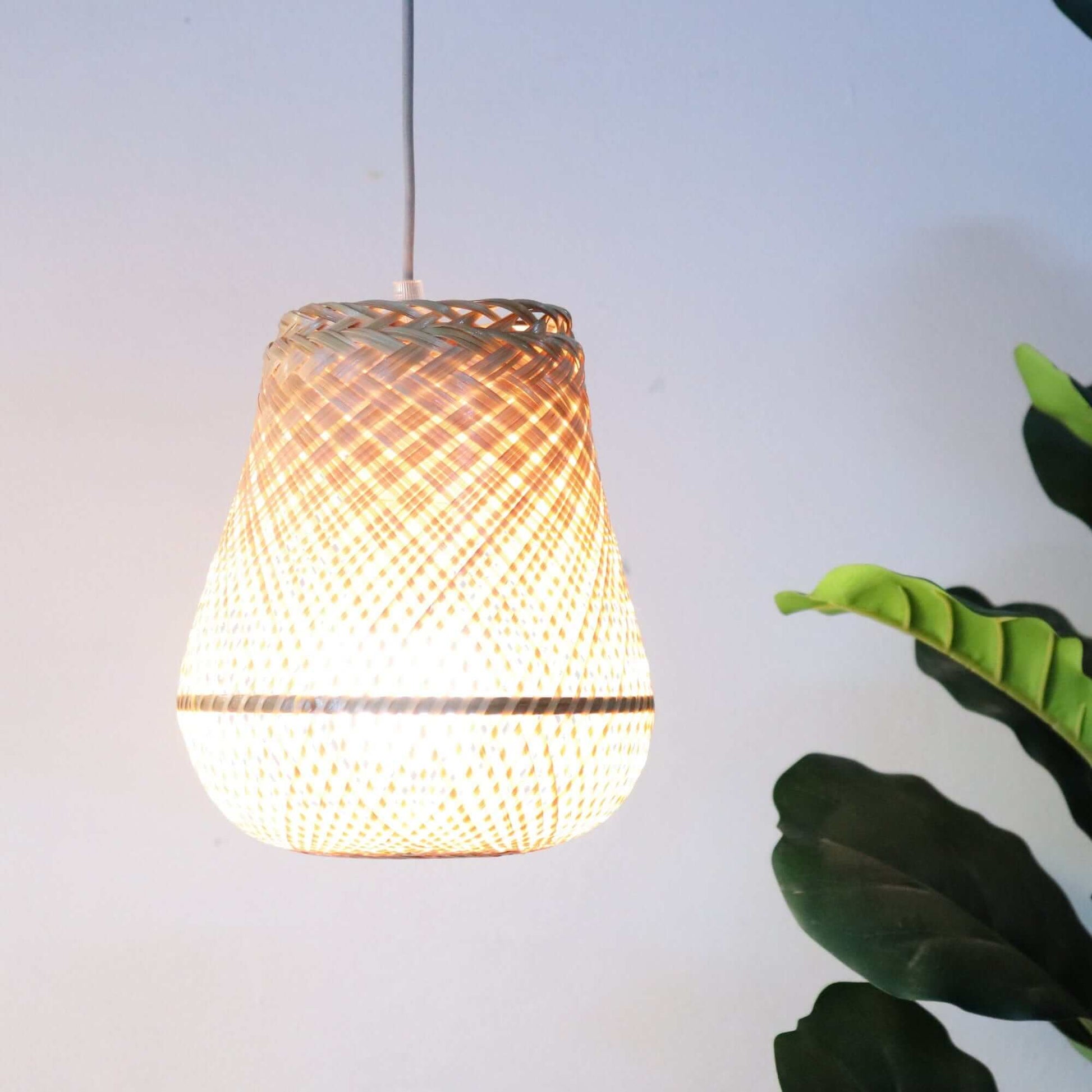 Nat - Bamboo Pendant Light (7 X 7.5 Inch) By Thaihome | Pendant Lamps | Modishstore - 2