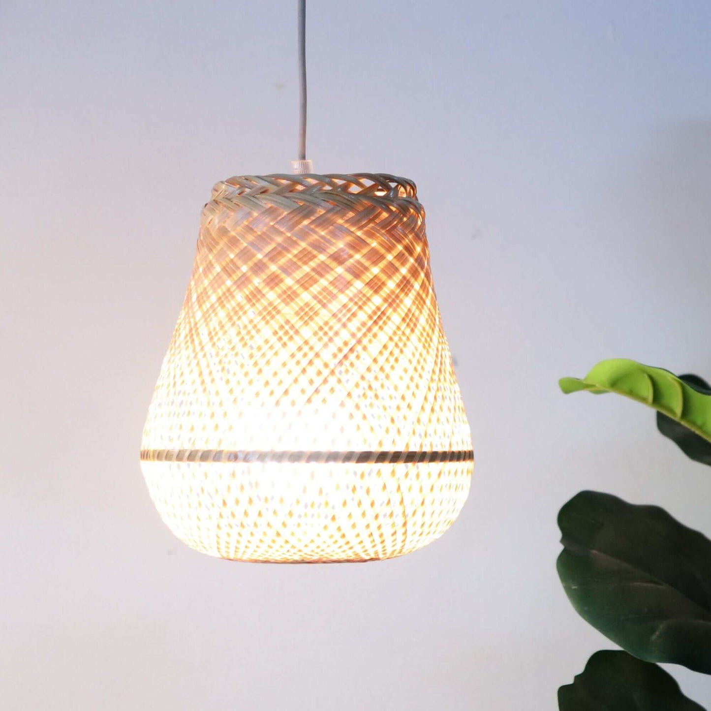 Nat - Bamboo Pendant Light (7 X 7.5 Inch) By Thaihome | Pendant Lamps | Modishstore - 4