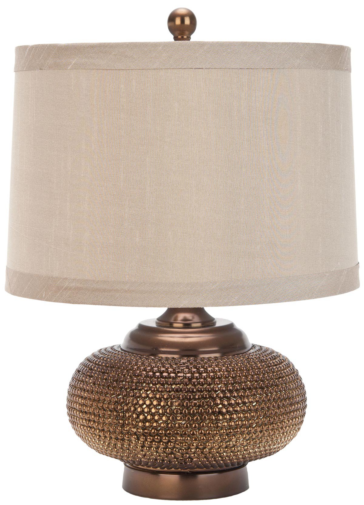 Safavieh Alexis 19-Inch H Gold Bead Lamp Set Of 2 - Copper | Table Lamps | Modishstore - 3