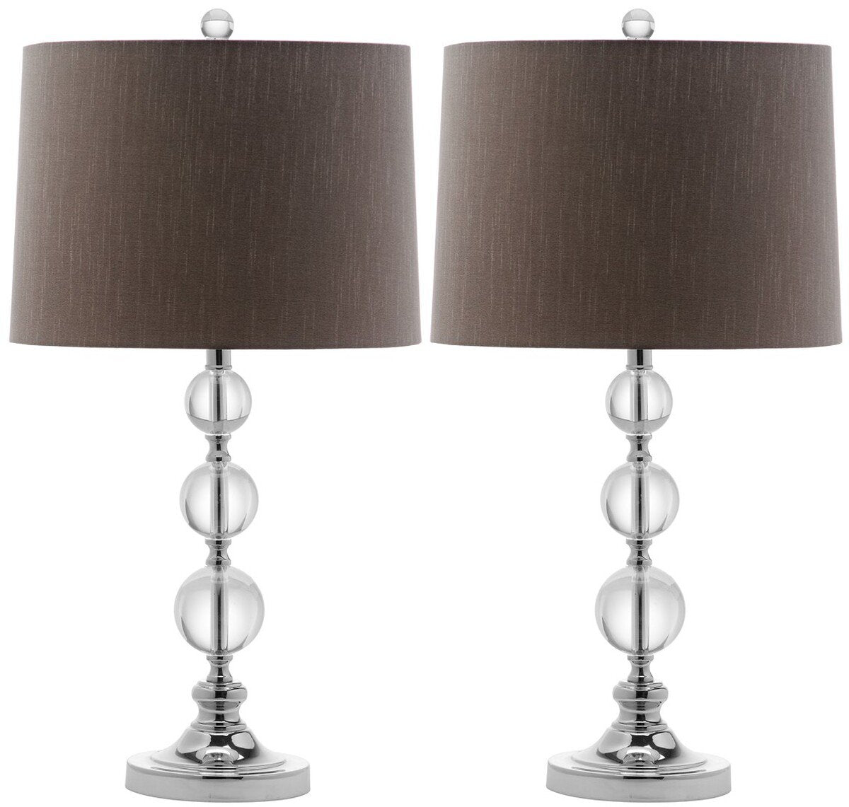 Safavieh Keeva 26-Inch H Crystal Ball Lamp Set Of 2 - Clear | Table Lamps | Modishstore - 2