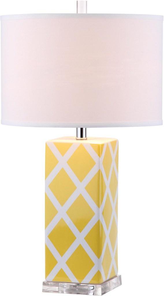 Safavieh Garden 27-Inch H Lattice Table Lamp - Yellow | Table Lamps | Modishstore - 3