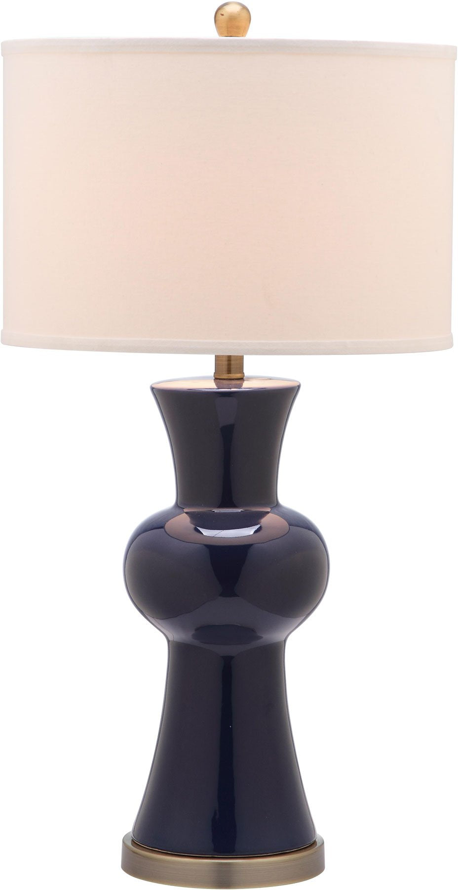 Safavieh Lola 30-Inch H Column Lamp Set Of 2 - Navy | Table Lamps | Modishstore - 3