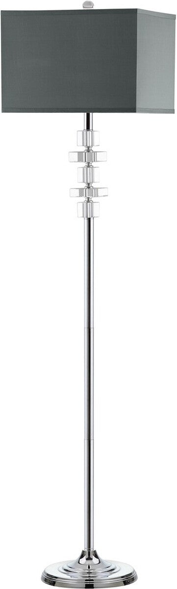 Safavieh Times 60.5-Inch H Square Floor Lamp - Clear | Floor Lamps | Modishstore - 2