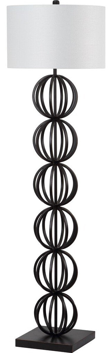 Safavieh Suzie 58.25-Inch H Sphere Floor Lamp - Black | Floor Lamps | Modishstore - 2