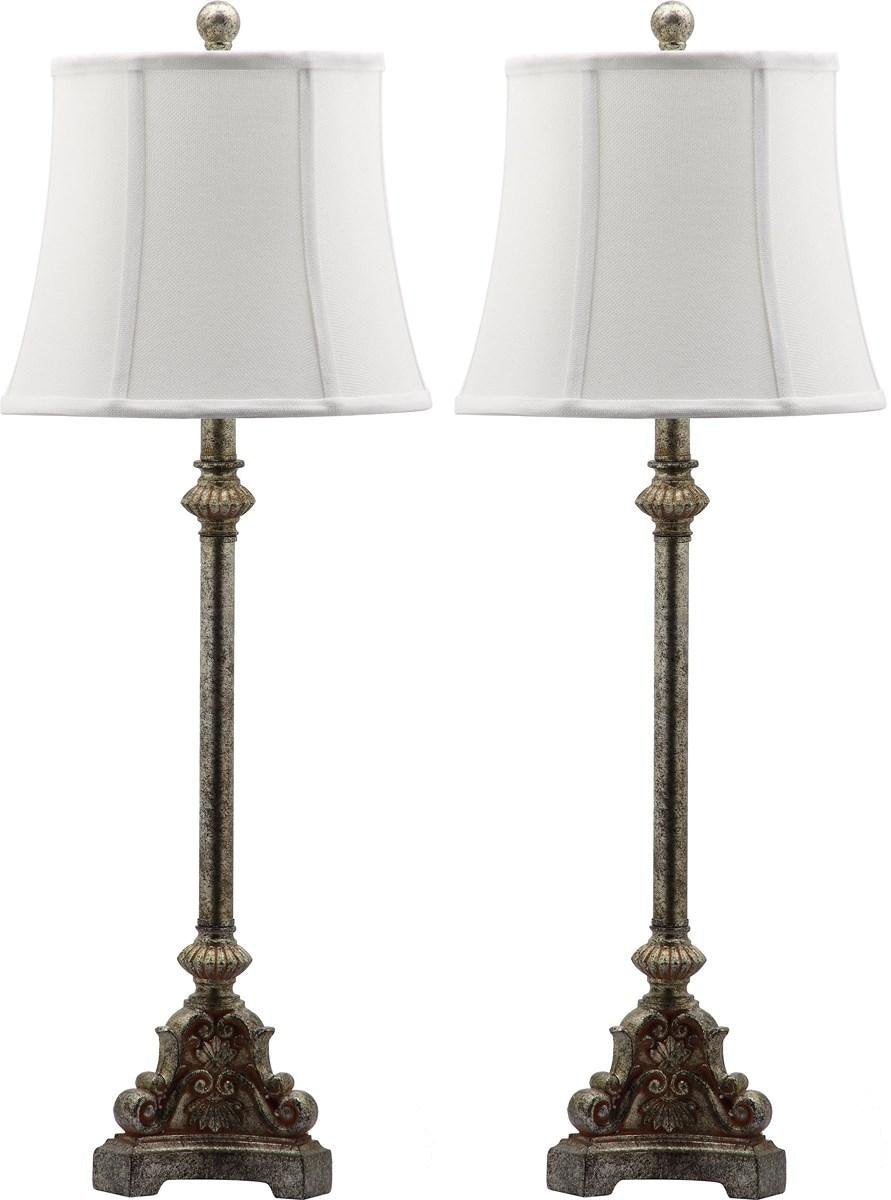 Safavieh Rimini 33.5-Inch H Console Table Lamp Set Of 2 - Antique Silver | Table Lamps | Modishstore - 2