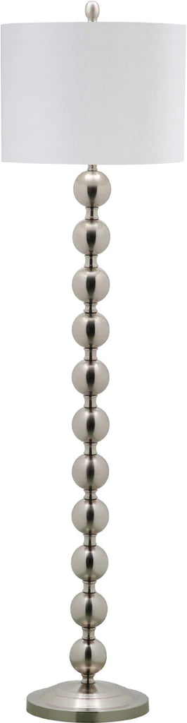 Safavieh Reflections 58.5-Inch H Stacked Ball Floor Lamp - Nickel | Floor Lamps | Modishstore - 2