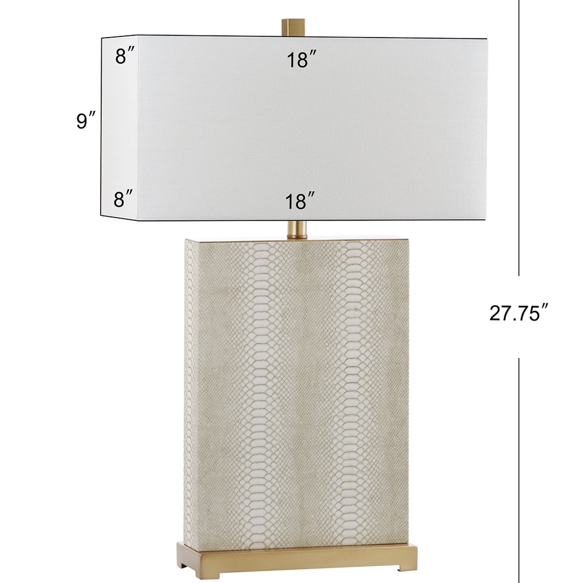 Safavieh Joyce 27.75-Inch H Table Lamp Set Of 2 - Cream | Table Lamps | Modishstore - 2